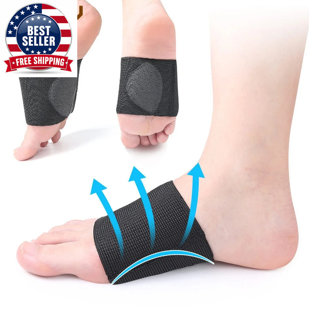 1Pair Compression Arch Support Sleeves, inside Metatarsal Compression Arch Suppo