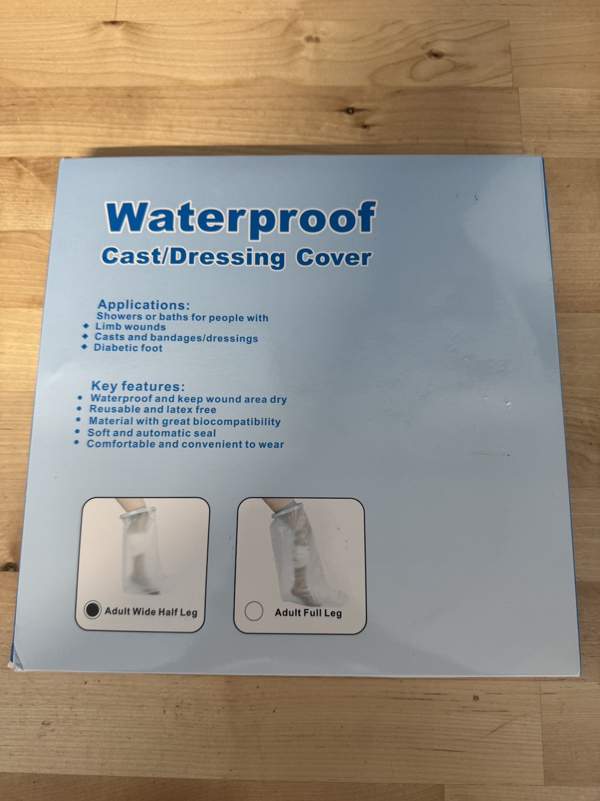KEEFITT WATERPROOF FULL LEG CAST/WOUND COVER NEW IN BOX