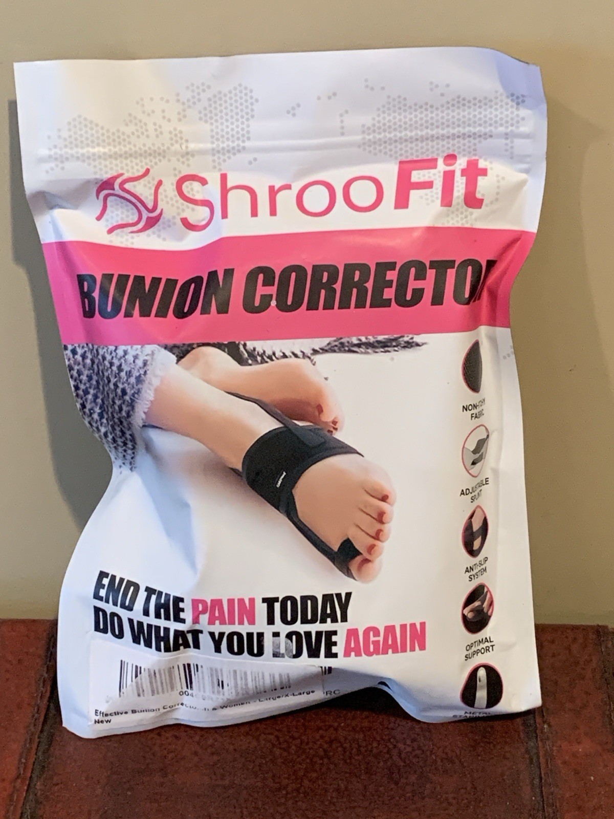 NEW Sealed Package ShrooFit Bunion Corrector Fix Foot Pain Size Large/Xlarge