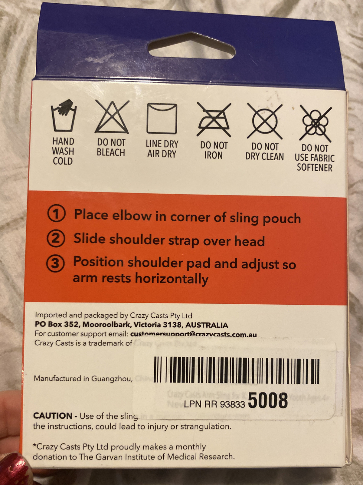 Crazy Casts Medium Rainbow Design Children’s Arm Sling