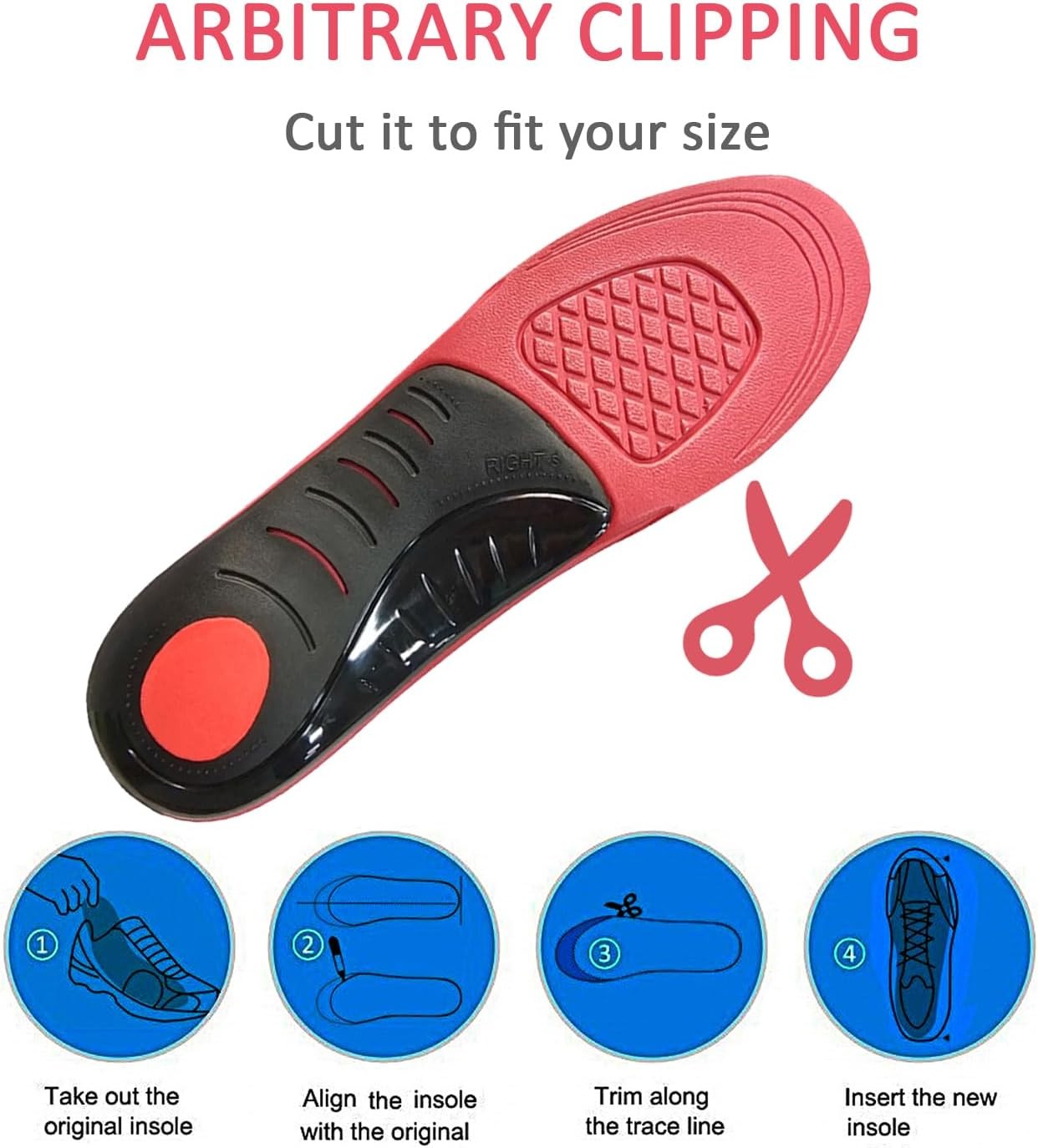 Insoles for Skechers Men’s and Women’s Shoes Replacement, Footwear Inserts for