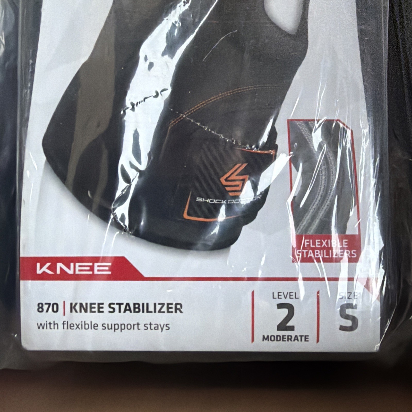 Shock Doctor Level 2 Knee stabilizer with flexible stays size small 12.25-13.25”