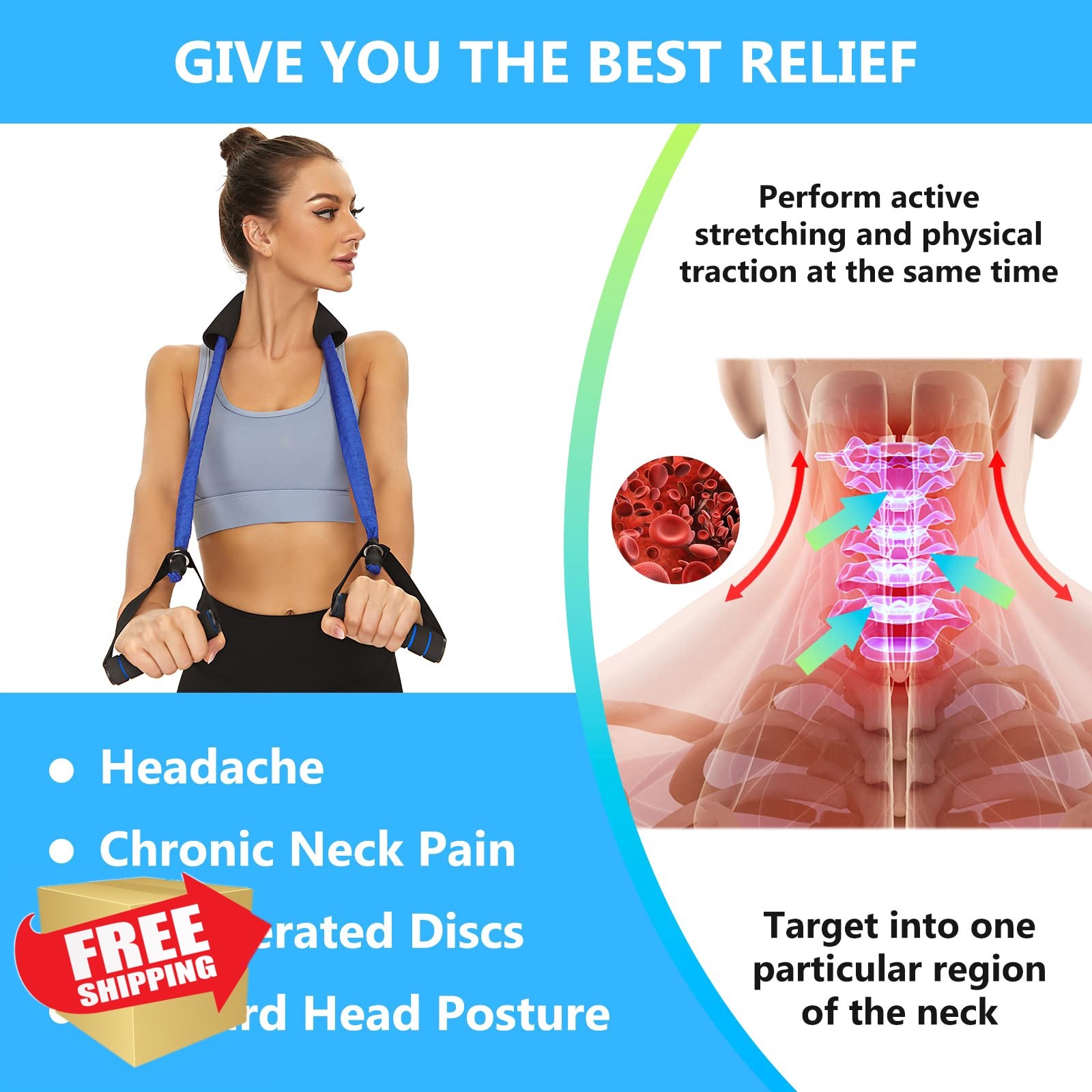 WANYIDA Neck Stretcher 20-25 Pounds