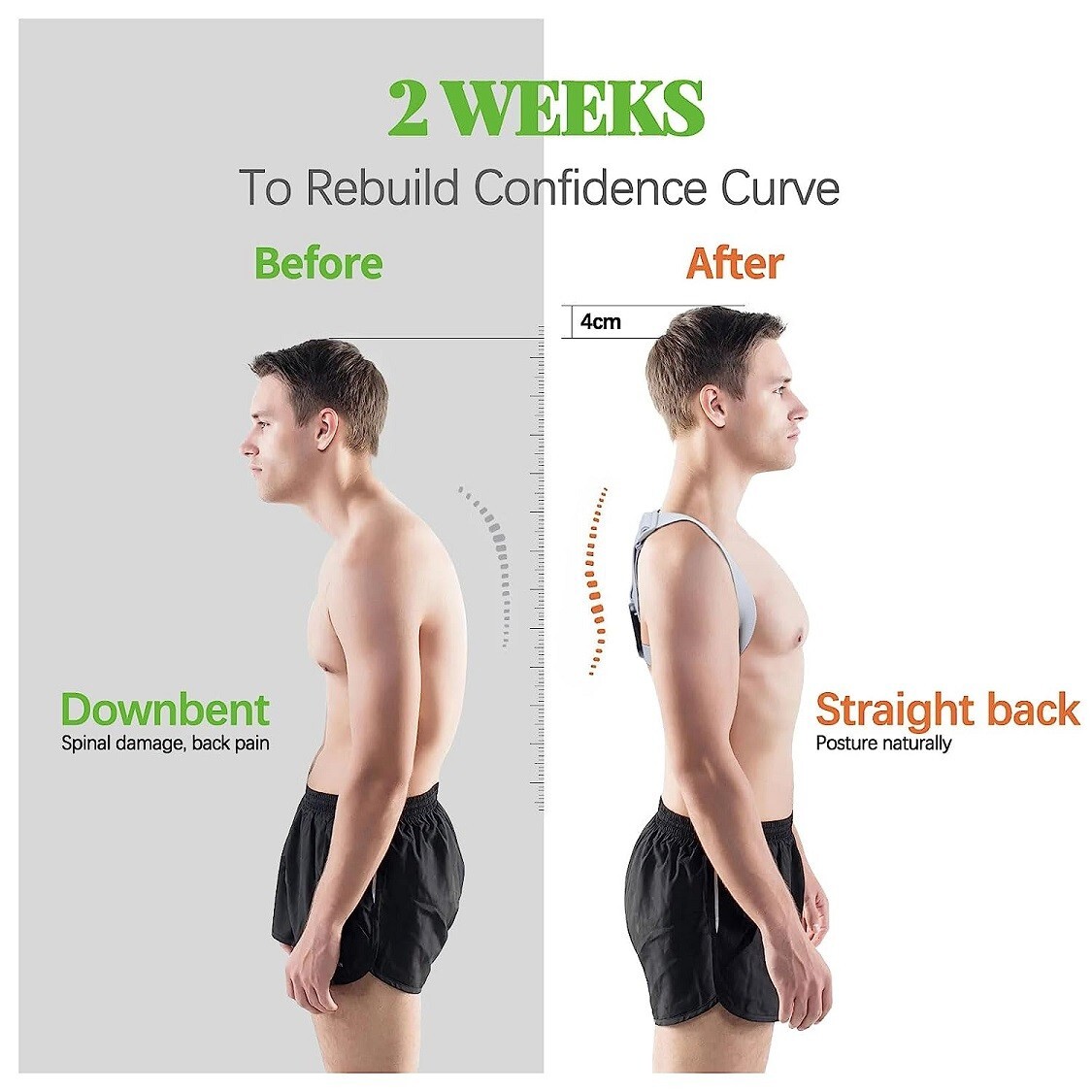 💥NIB Smart Posture Corrector, Clip-On, Adjustable Shoulder Straps FREE S&H💥