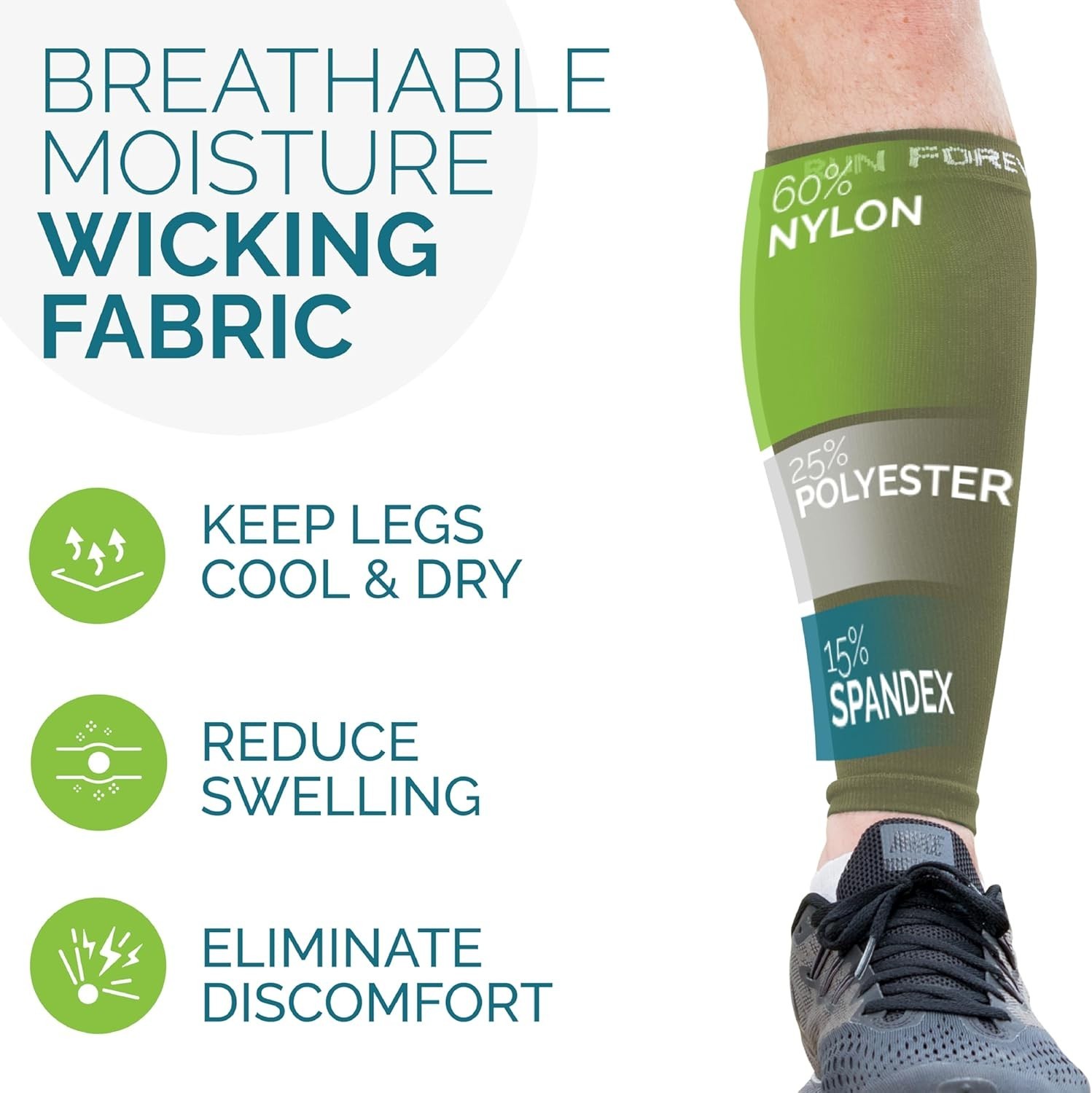 Professional Calf Compression Sleeves – Durable Support for Runners and Athletes