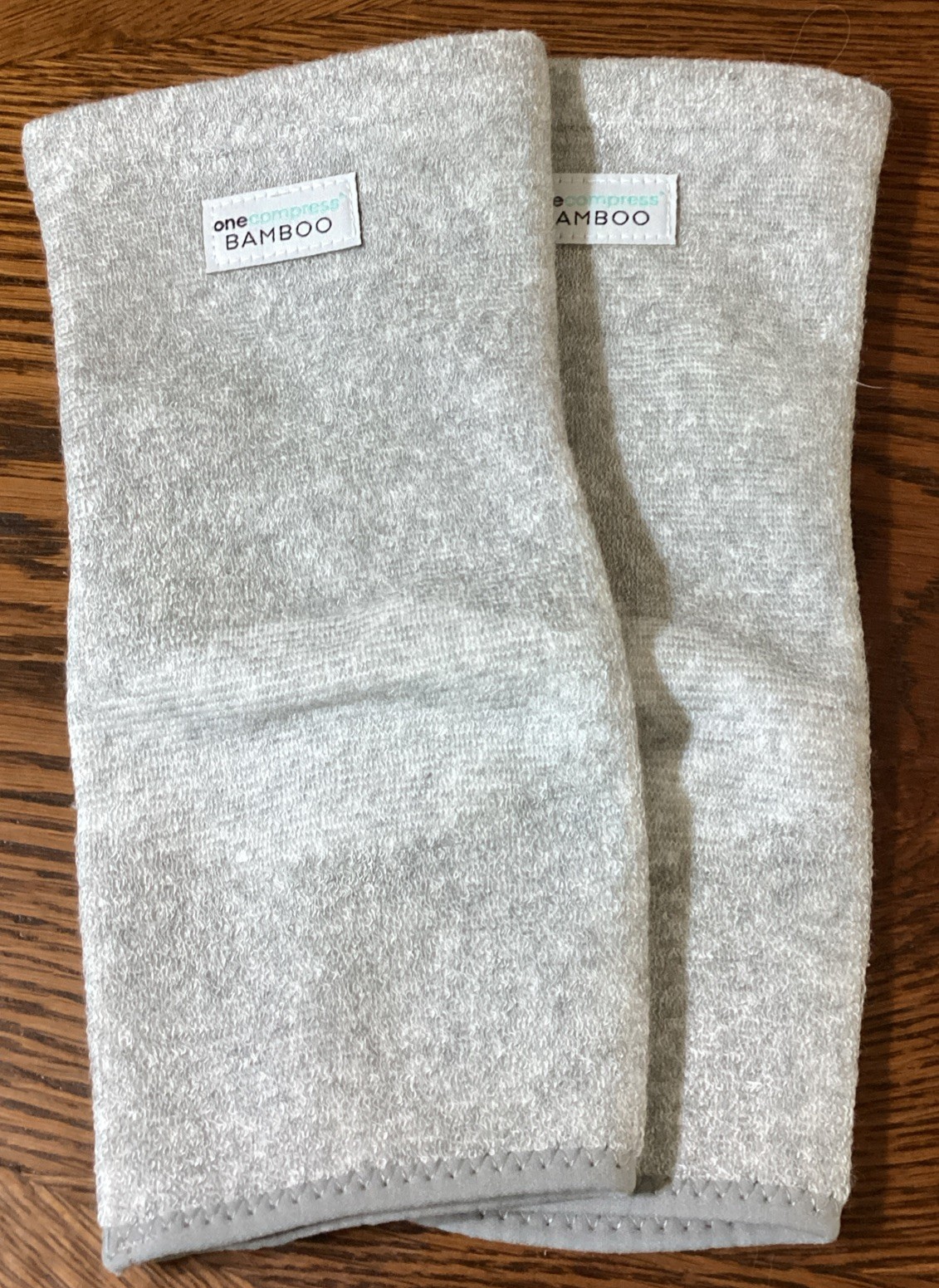 Onecompress Bamboo foot sleeve One Pair Size XL Gray Premium Natural Healing