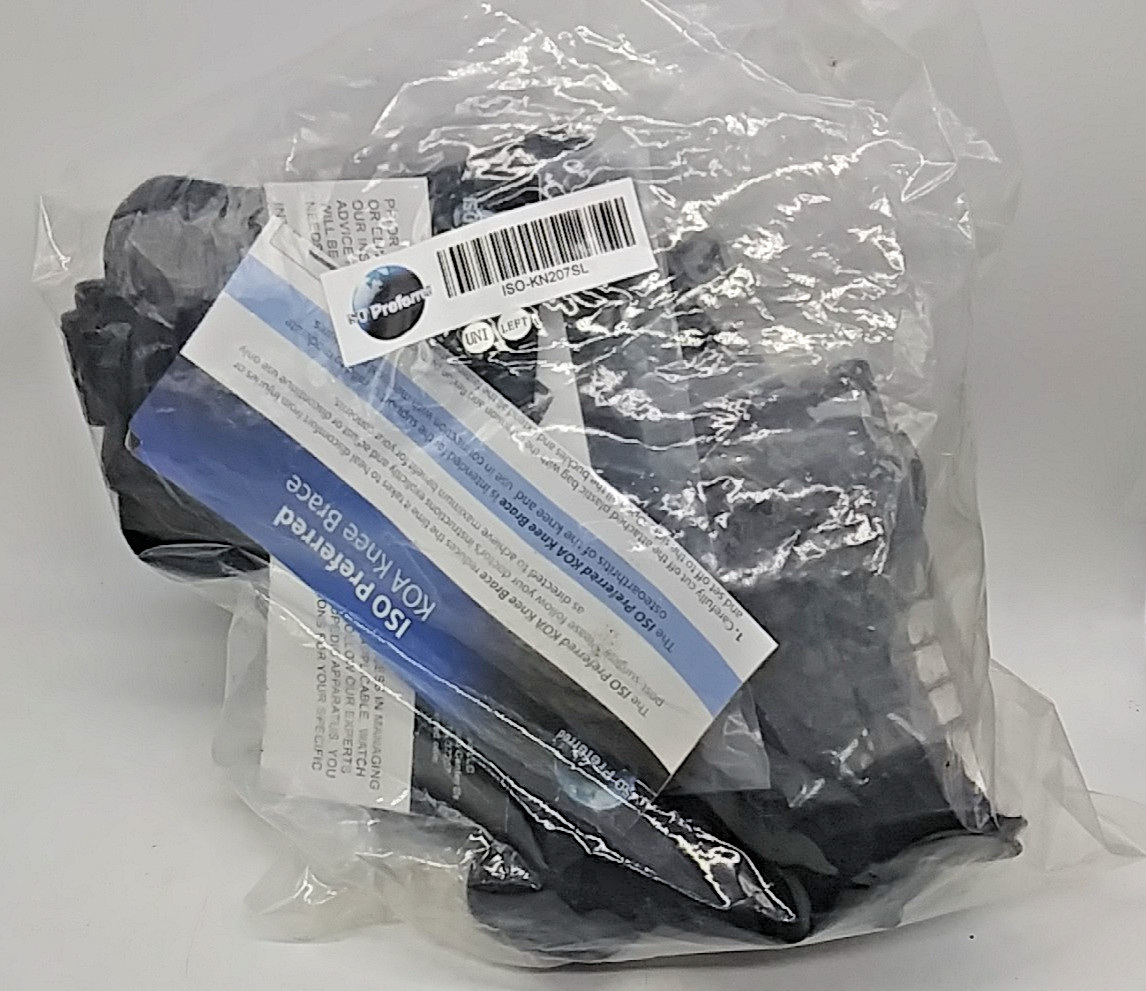 ISO Preferred KOA Hinged Knee Brace KN207SL Size UNI/Left w/Sleeve New Universal