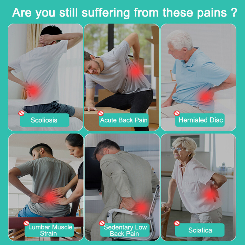 Orthopedic Lumbar Lower Back Support Belt Brace Sciatica Pain Relief Mens Women