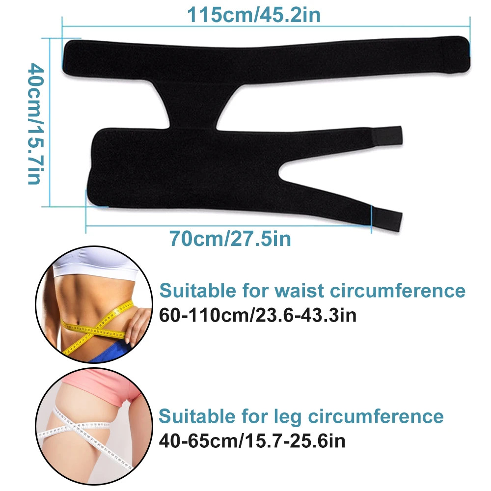 1Pcs Groin Support, Compression Wrap for Hip Flexor Brace, Adjustable Sciatic