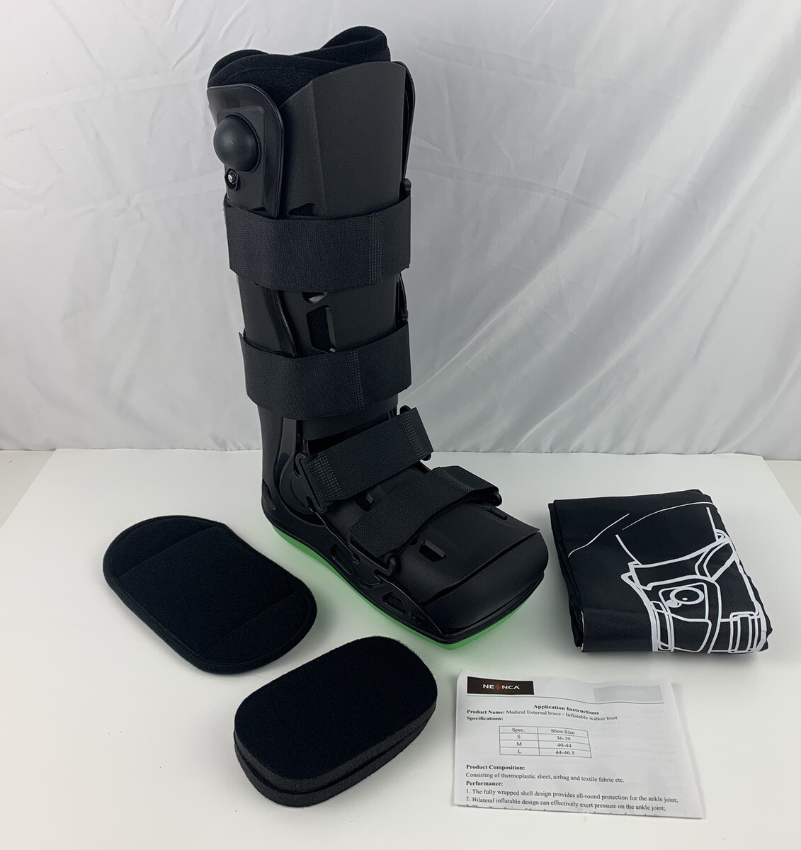NEENCA Medical External Brace Inflatable Walker Boot Size Small 36-39 Cm