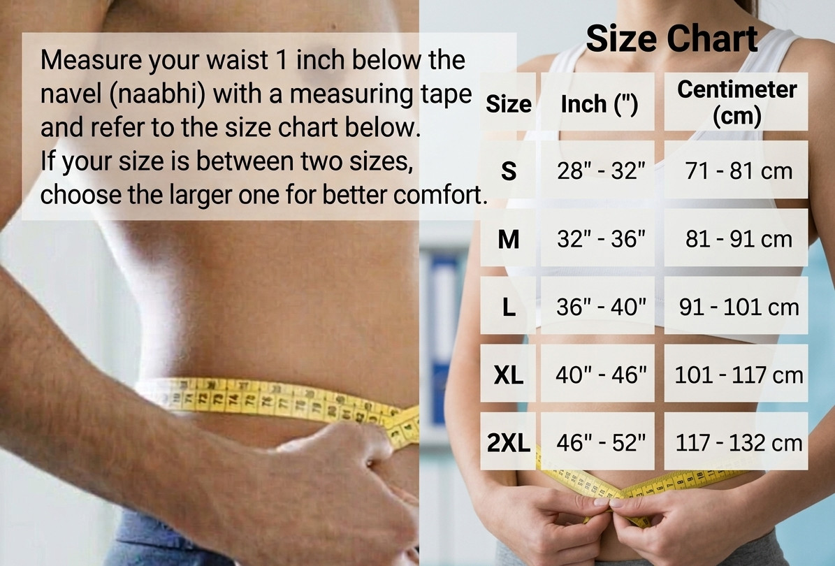 Low Profile 3 inch Umbilical Hernia Support belt Truss One Removable Pad.