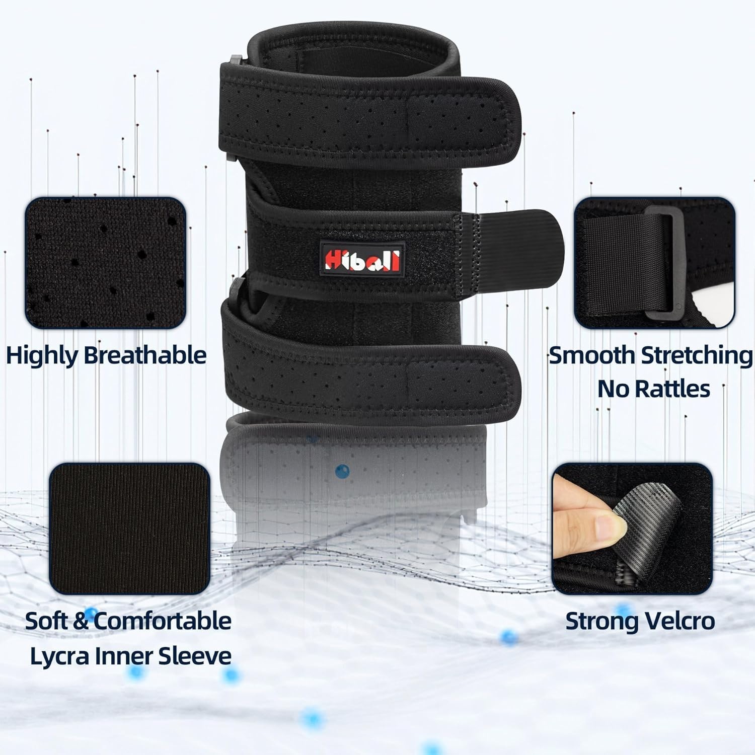 Hiball Triceps & Bicep Brace, Upper Arm Compression Sleeve for Unisex