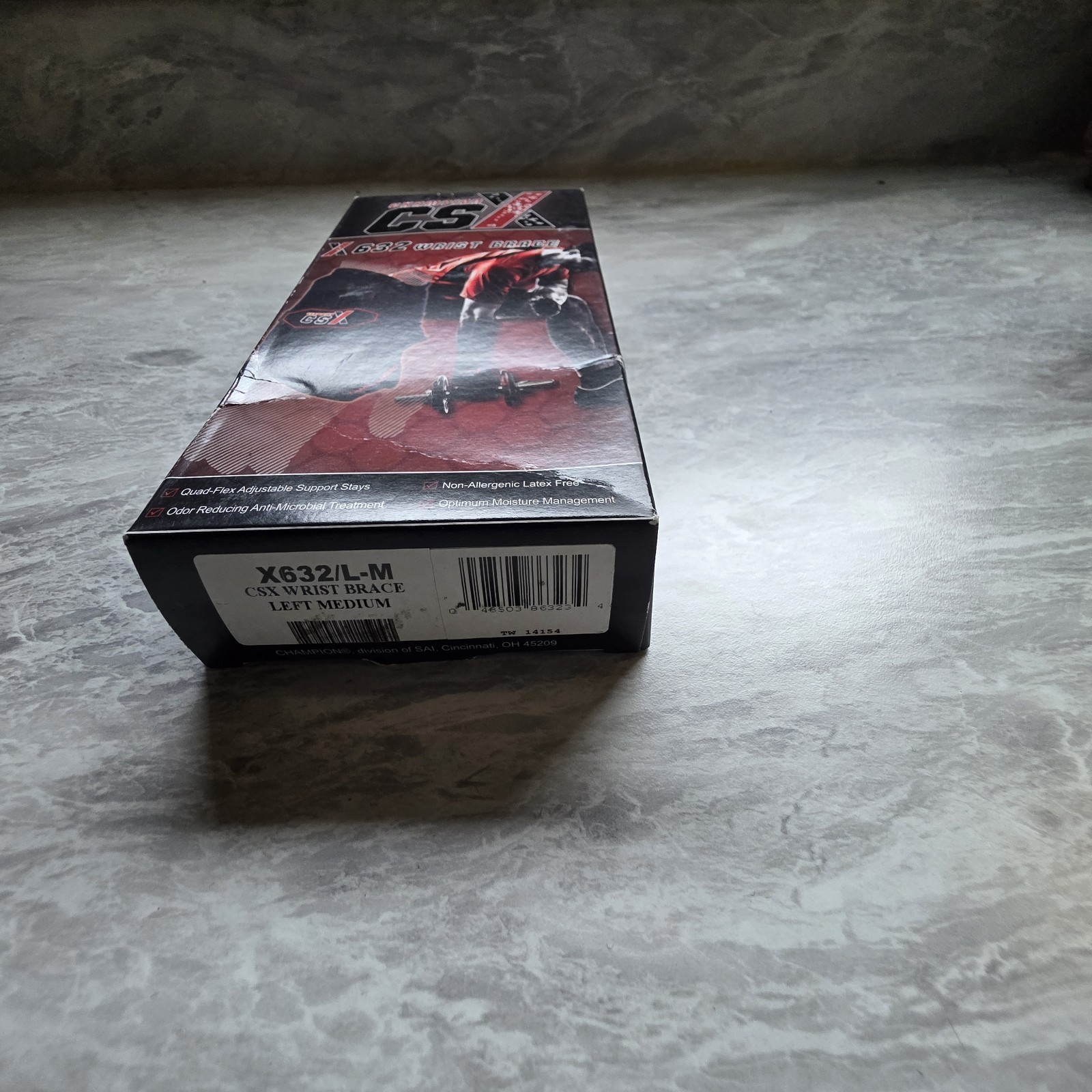NIB Champion CSX X632 Wrist Brace Left Hand Medium Wrist 6.25″ – 7.25″ Around