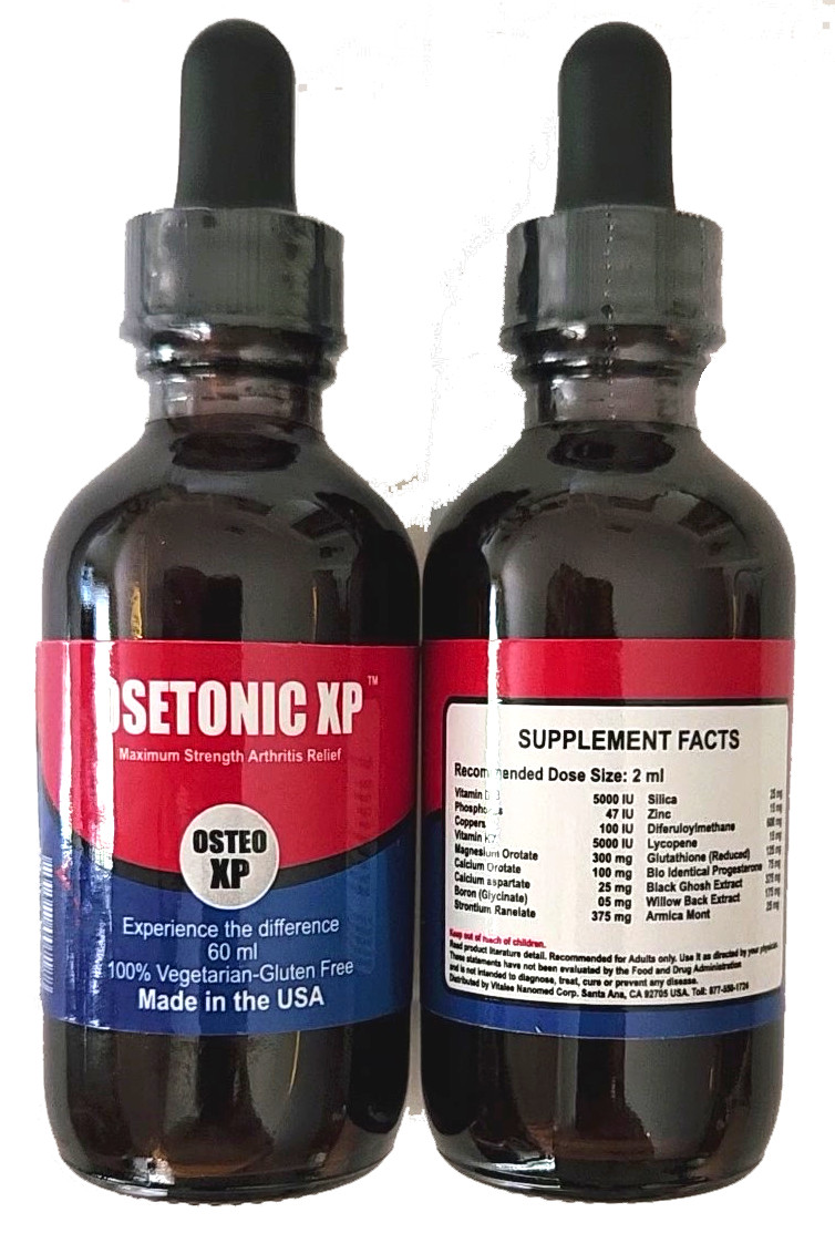 Osetonic XP -Arthritis & Back Pain Relief Family Pack (3 bottles 60 ml)