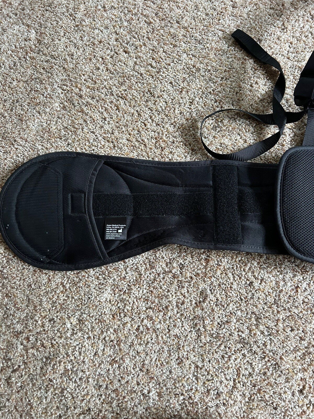 Aspen Summit Full Over the Shoulder Back Brace-Size XS-XXL-Black-Adjustable-EUC