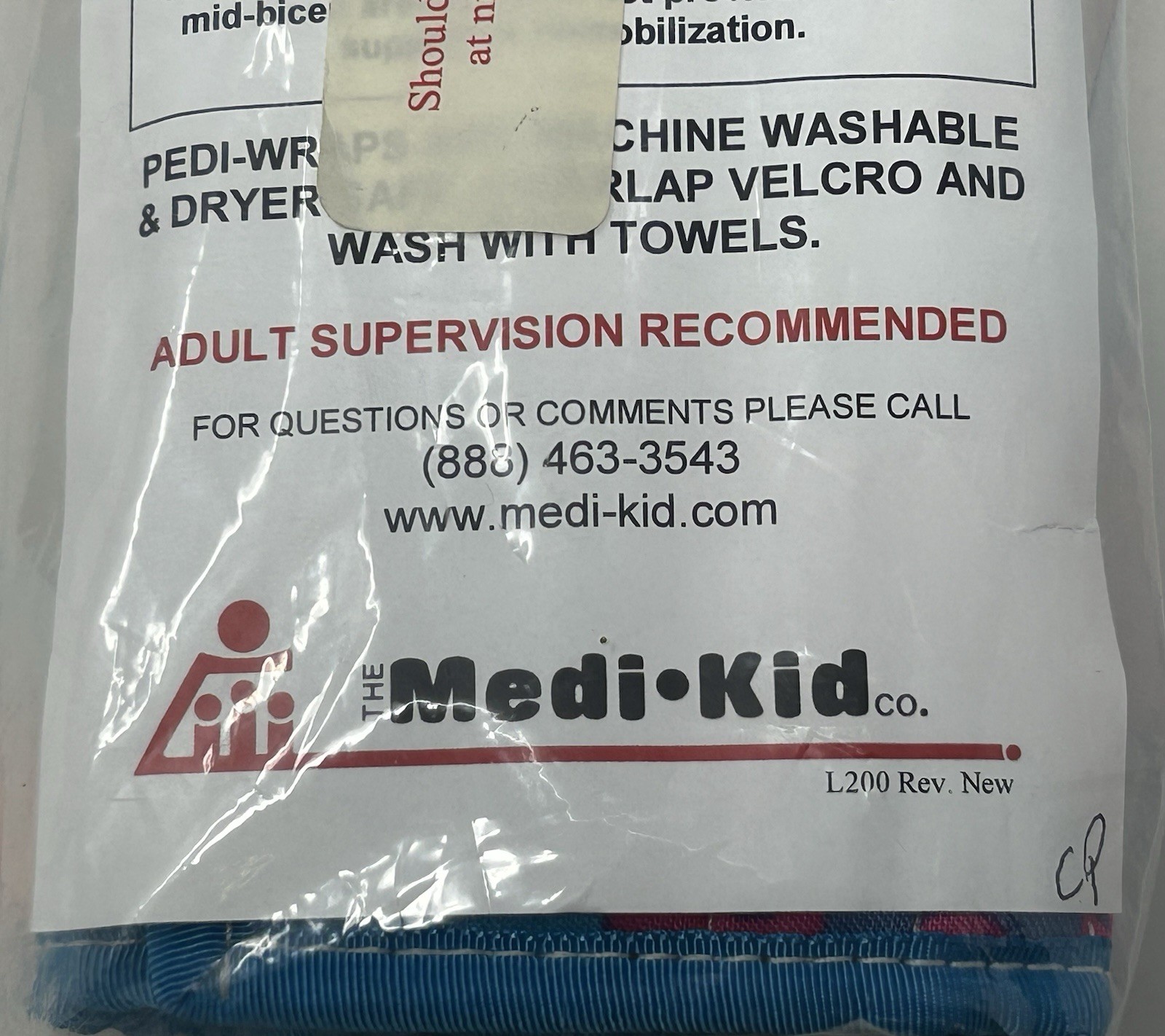 Medi-Kid Pedi-Wrap Without Thumb Hole Pair Left Right Colorful Medium NIP F21