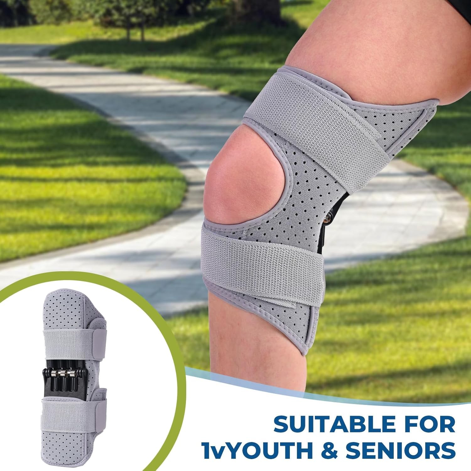 Spring-Driven Knee Support Knee Brace Enhances Joint Assistance during Stair Cli