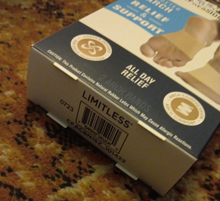 Copper Fit Copper Infused Arch Relief COMPRESSION BANDS One Size Unisex BNIB