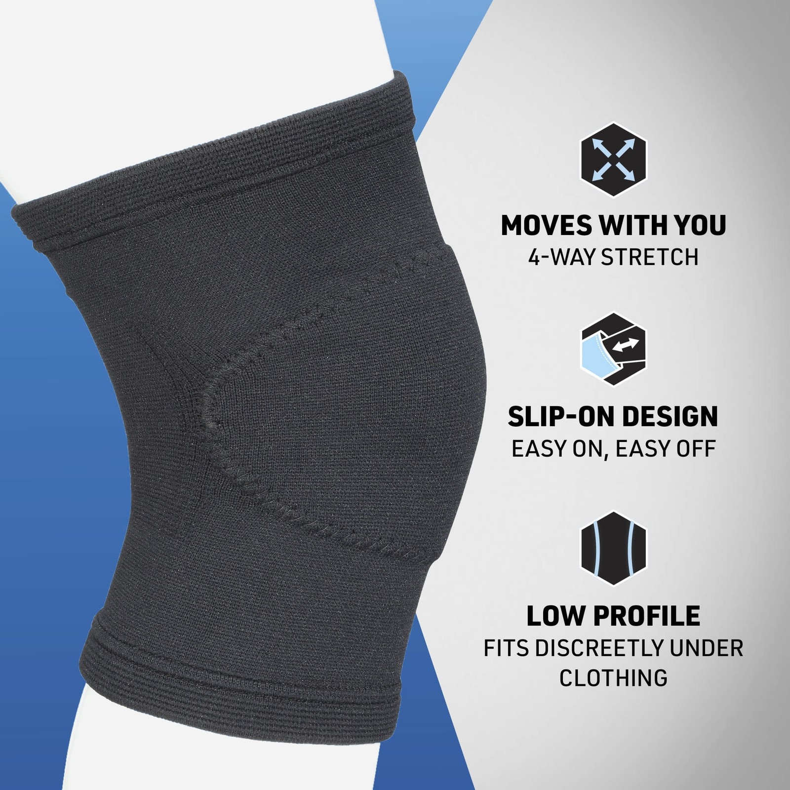 Breathable Knee Support Brace S/M, Elastic Knee Compression Sleeve