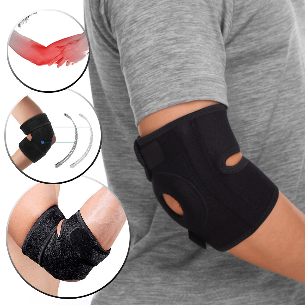 Adjustable Elbow Brace Support Sleeve Arthritis Tendonitis Arm Joint Pain Relief