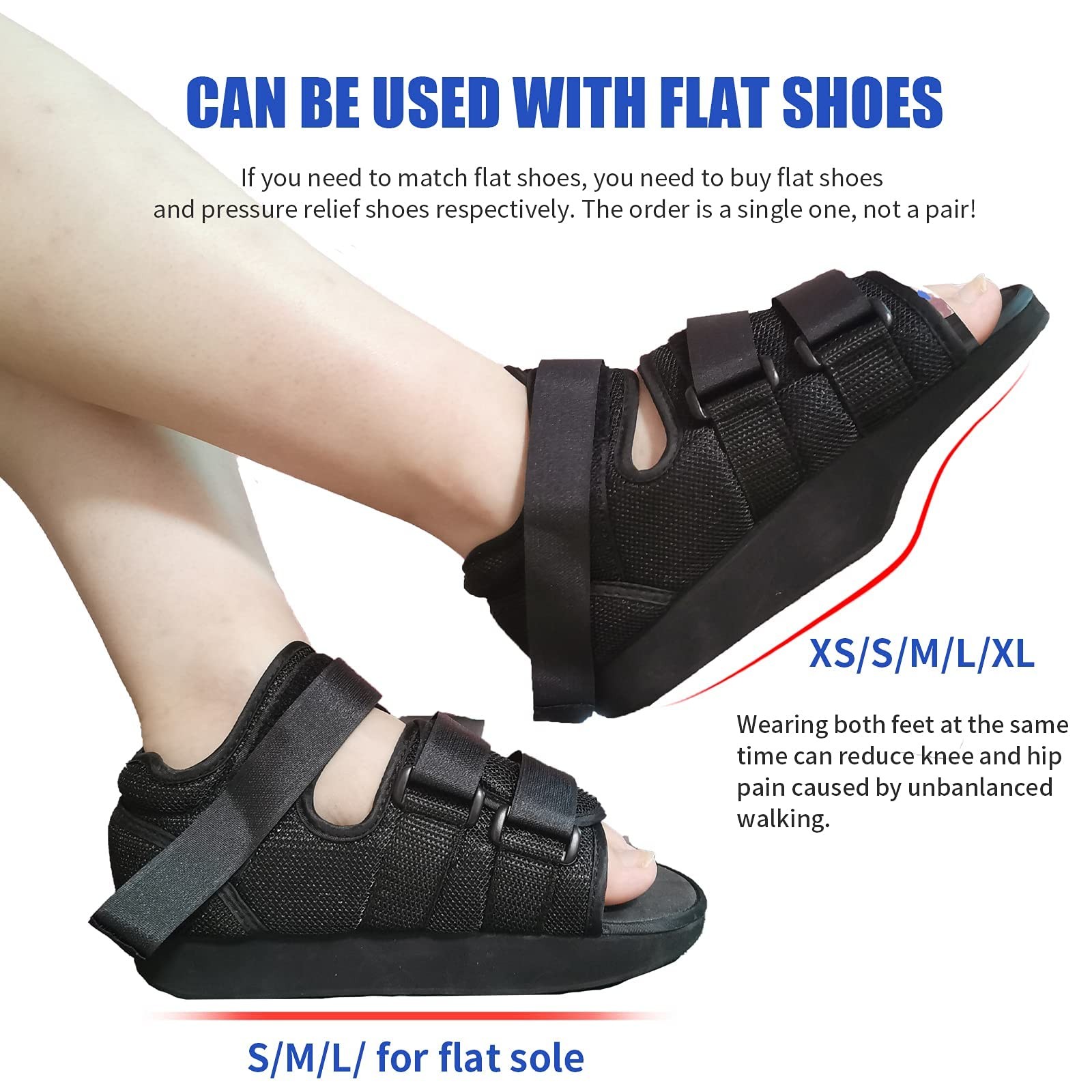 Offloading Post Op Shoe Forefoot Foot Shoes for Broken Toe Surgery Non Weight…