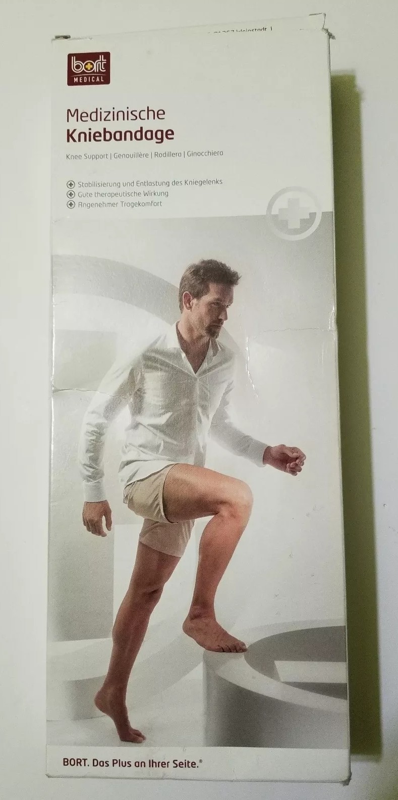 BORT KNEE Support Medium Silver 114460 Germany Sports Orthopedics Rehab New