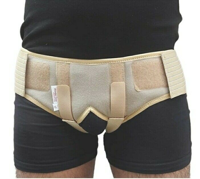 Inguinal Hernia Support Belt Double Groin Hernia Pain Relief Truss Brace For Men
