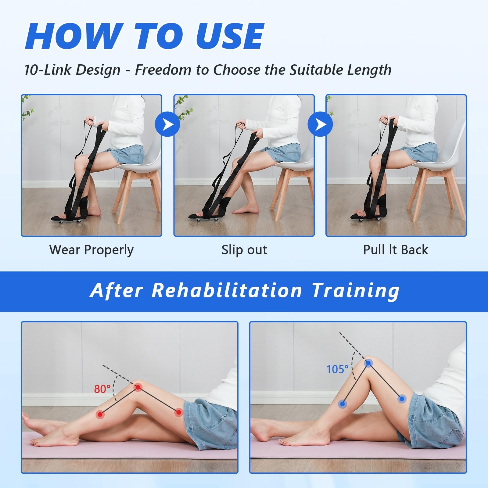 Knee Recovery Aids After Surgery – Multifunctional Knee Glider Rehabilitation…