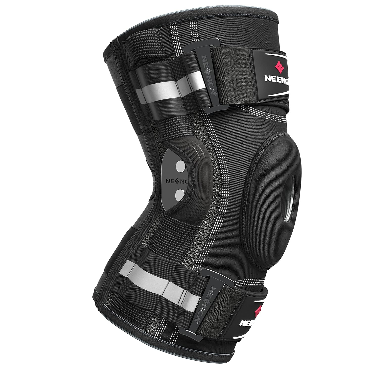 Professional Knee Brace for Knee Pain, Adjustable Hinged Knee Support with Remov