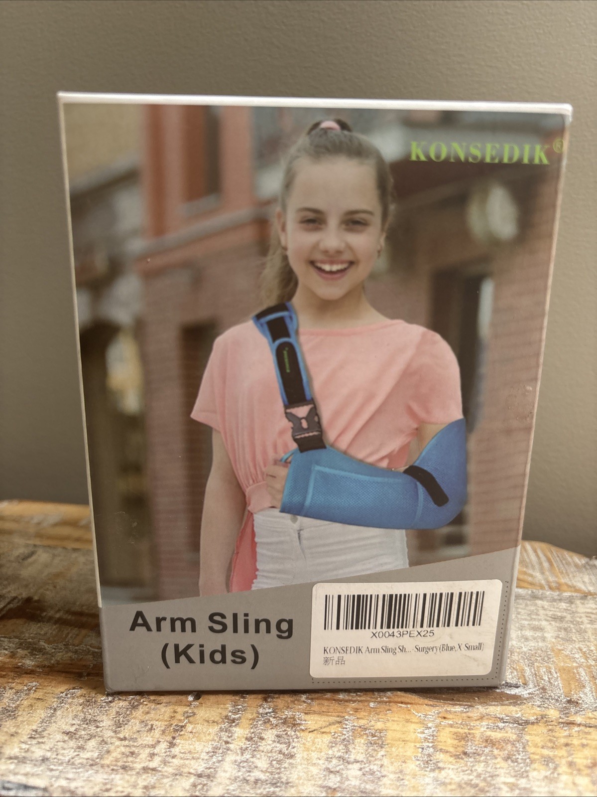 KONSEDIK Kids Arm Sling for left and right,Breathable Kids Medical Shoulder XS