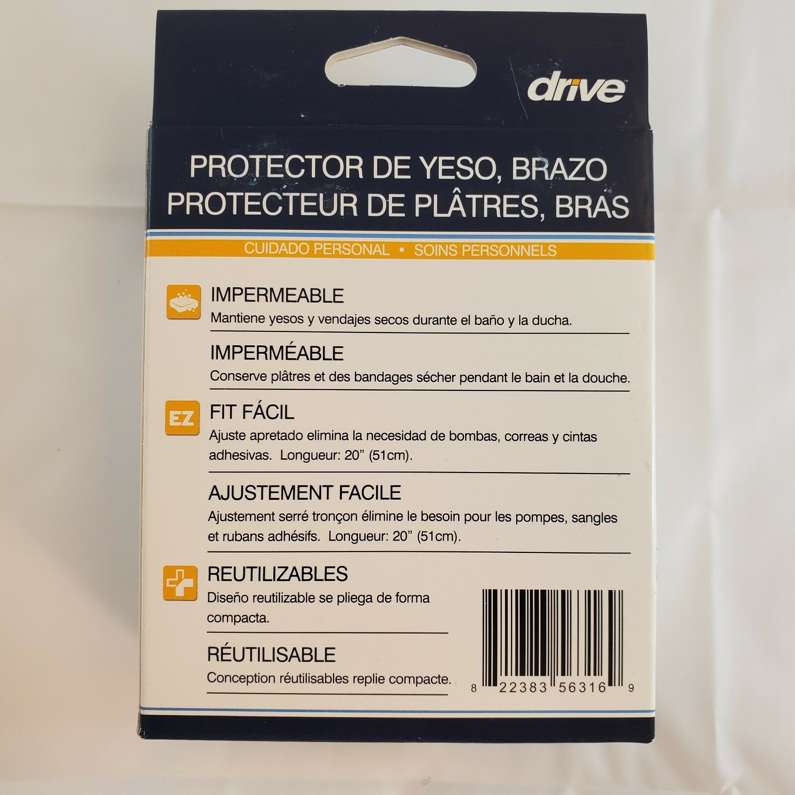 Set of 2 Drive Medical Cast Protector Arm Medical Waterproof Easy Fit Reusable