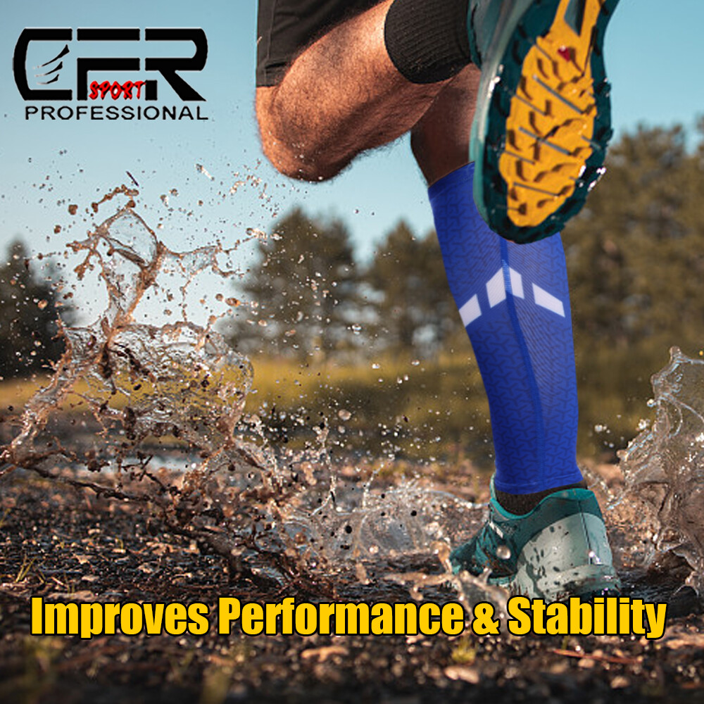 Compression Socks Calf Sleeve Leg Support Brace 15-20mmHg Circulation Men Women