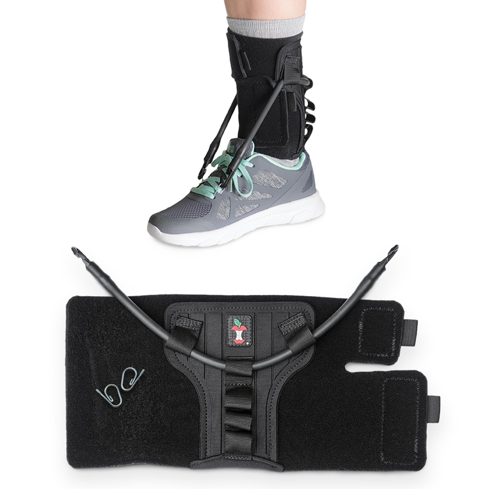 Foot Drop Brace for Walking Support – Soft Ankle Orthosis AFO for Men & Women, M