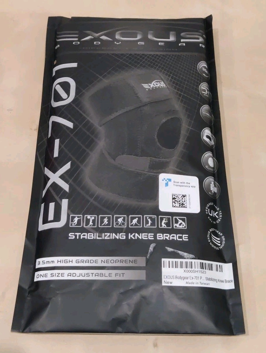 EXOUS BODYGEAR Knee Brace EX 701 – One Size Adjustable Fit – Brand New