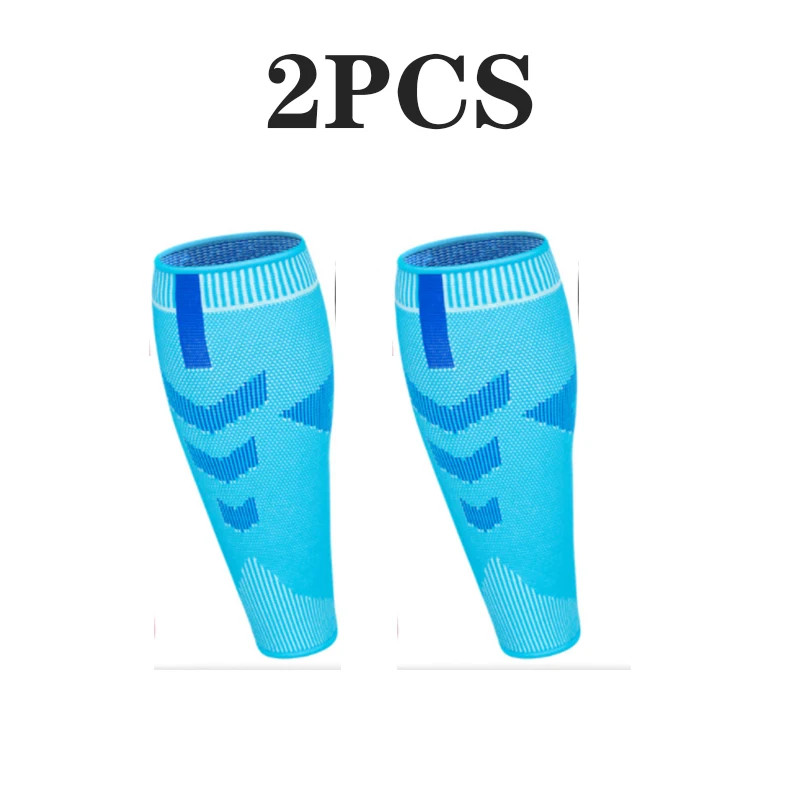 2Piece Calf Compression Sleeve Nylon Knit Sport Function Running Sports Cycling