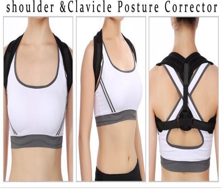 Adjustable Posture Corrector Brace, Women and Men, Relieves Neck and Back Pain