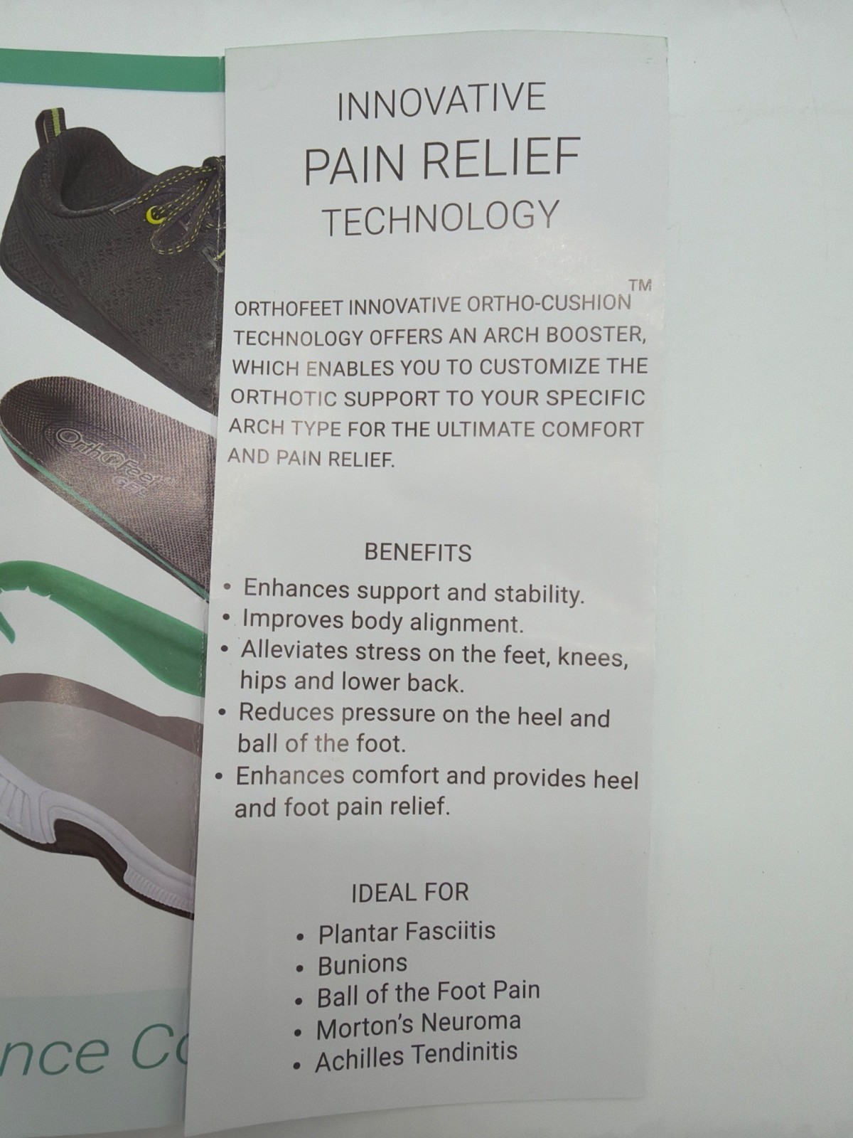 Orthofeet Arch Booster Set For Enhanced Support & Pain Relief