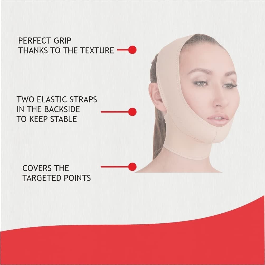 Chin Strap Post Surgical Compression Bandage for Women Face Slimmer Jowl Tigh…