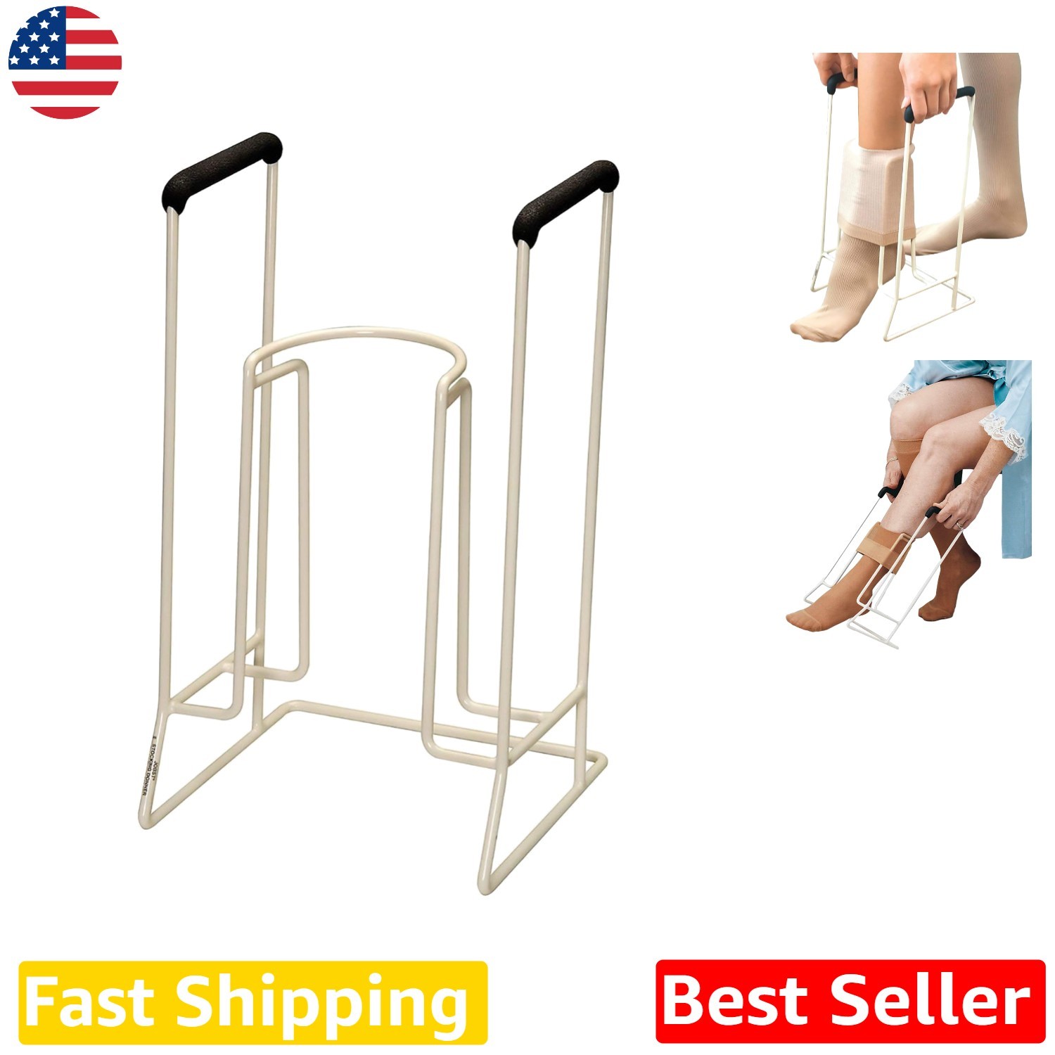 Jobst Stocking Donner Aid for Compression Socks – Easy Pull On, Comfortable Grip