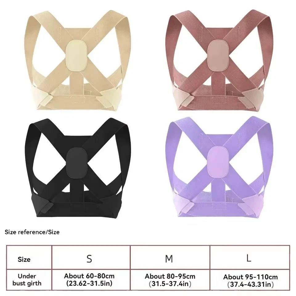 Adjustable Posture Corrector low Back Support Shoulder Brace Belt for Men Women