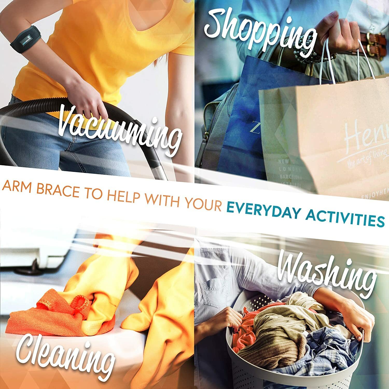 Adjustable Tennis Elbow Brace Support Arthritis Arm Joint Wrap Strap Compression
