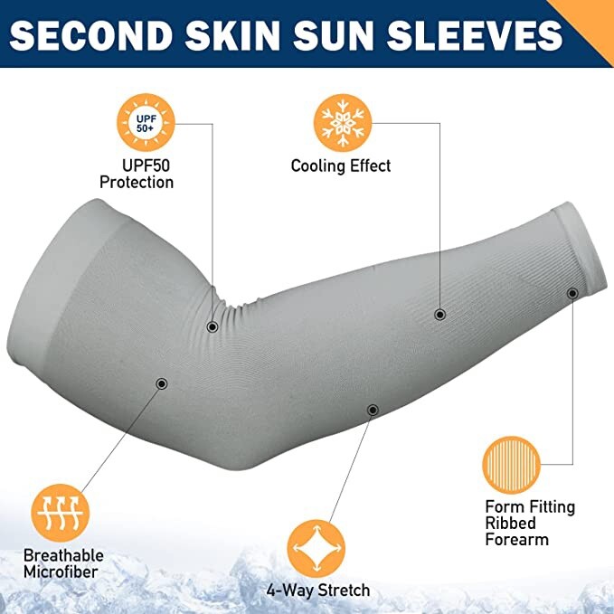 Compression Arm Sleeves Pair, UV Sun Protection Arm Sleeve, Cooling Arm Sleeve!