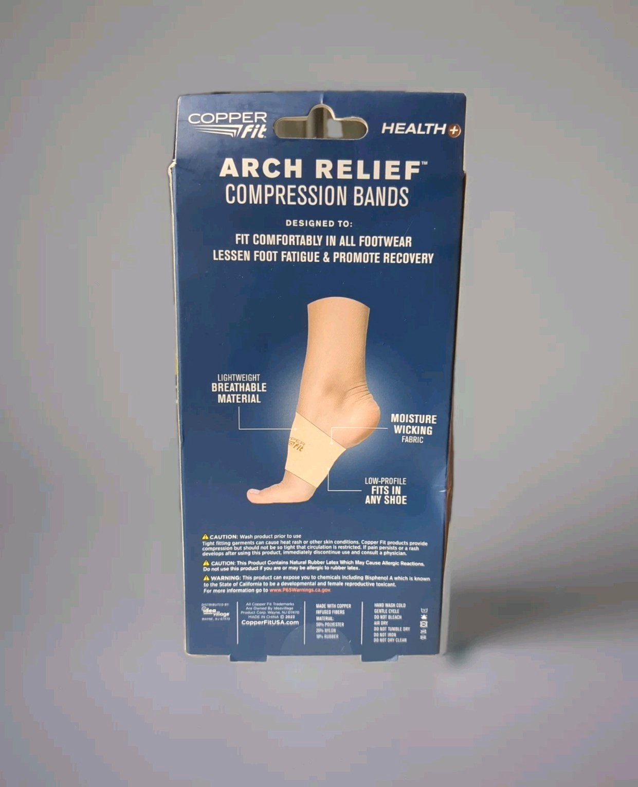 Copper Fit Copper Infused Arch Relief Compression 2 Bands Unisex
