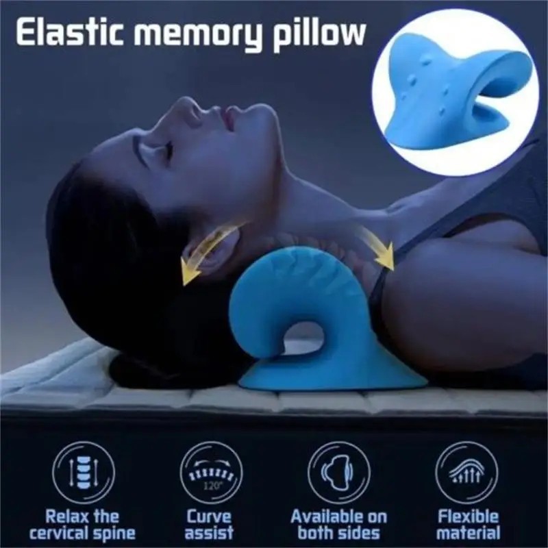 Neck Cloud Cervical Neck Stretcher Pillow Traction Device Pain Relief Massage