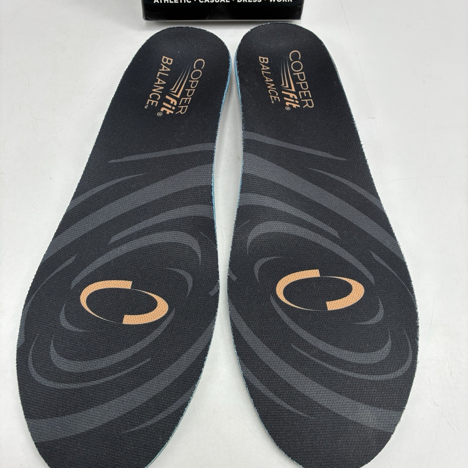 Copper Fit Balance Performance Orthotic Insoles Small One Pair New