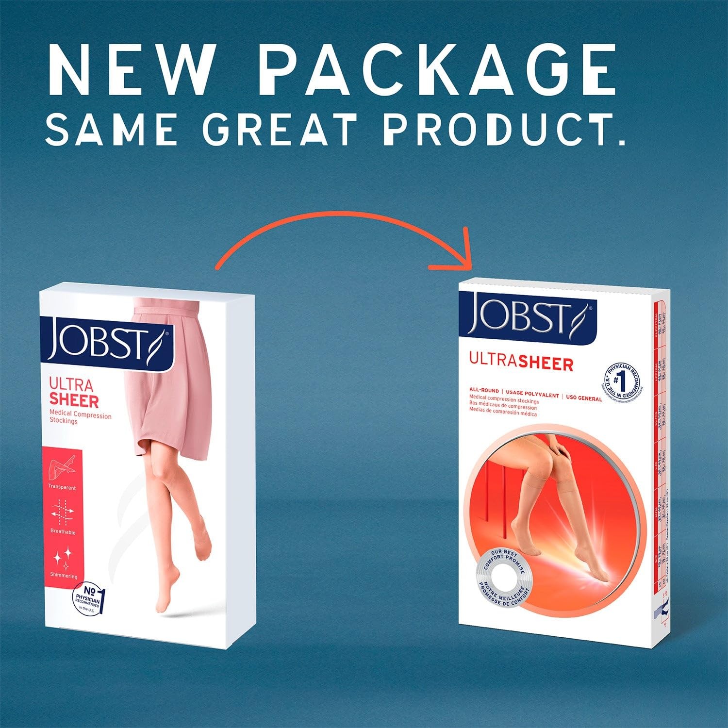 Bsn Medical 119503 Jobst Ultrasheer Knee High 15-20 Mmhg Compression Stockings