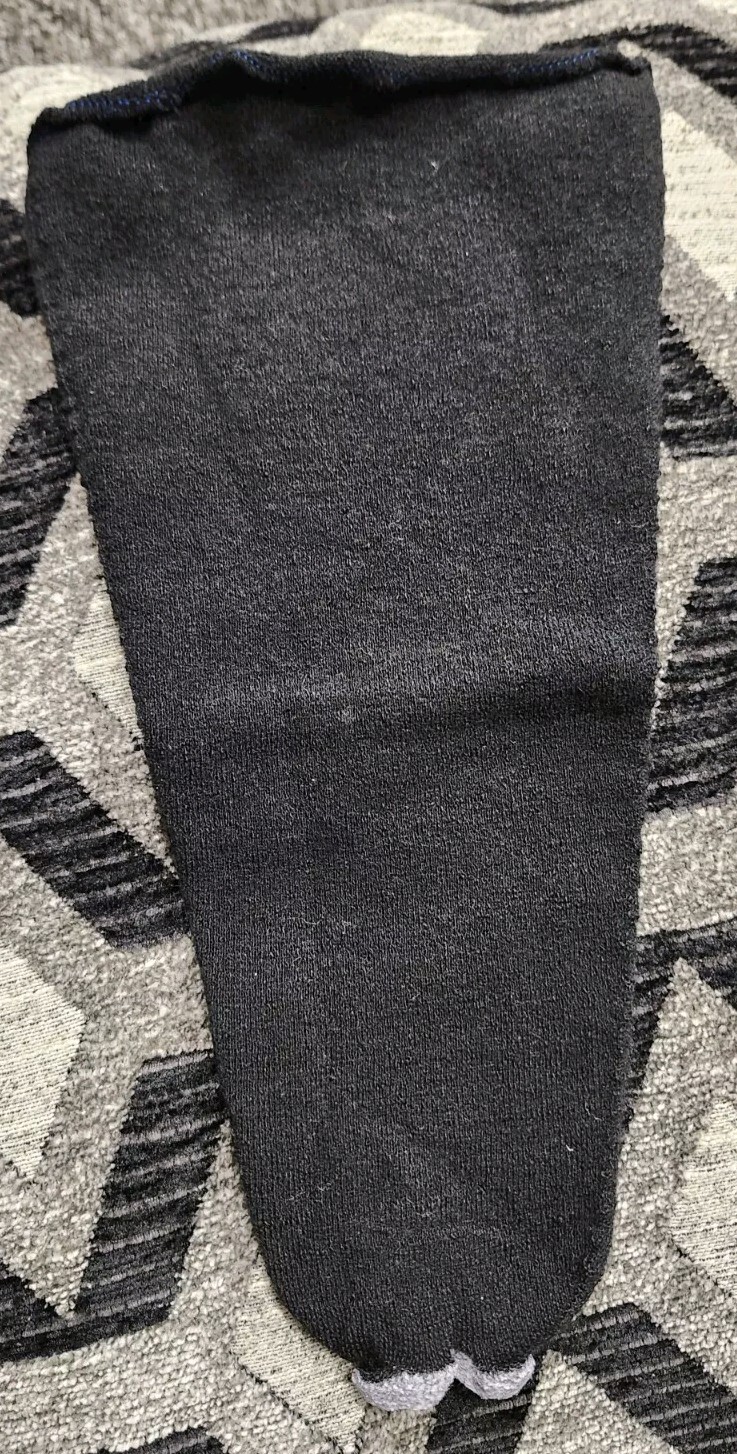 ROYAL 1-Ply Underliner, 2 Ply BLACK Prosthetic Sock G, O, BRK1P, 12-10. Medium