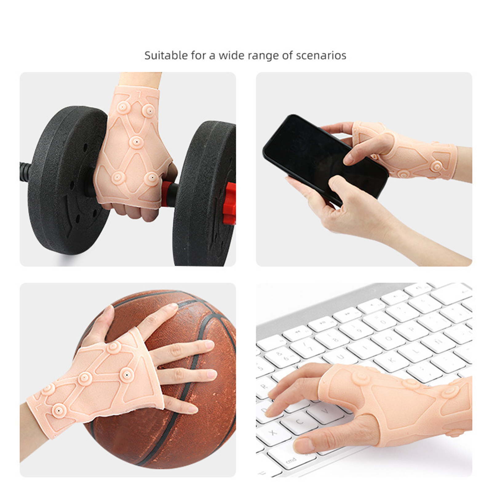 Compression Copper Gloves Hand Wrist Support Finger Pain Relief Brace