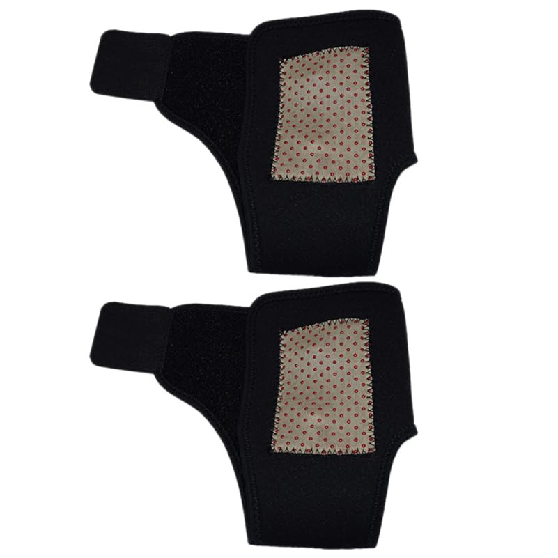 2Pcs Adjustable Ankle Wrap Protector Self Heating Magnetic Ankle Brace for Sprai