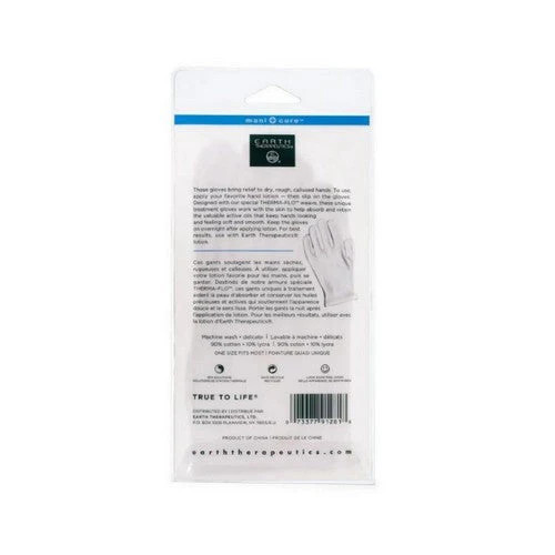 Moisturizing Hand Gloves White, Pair By Earth Therapeutics